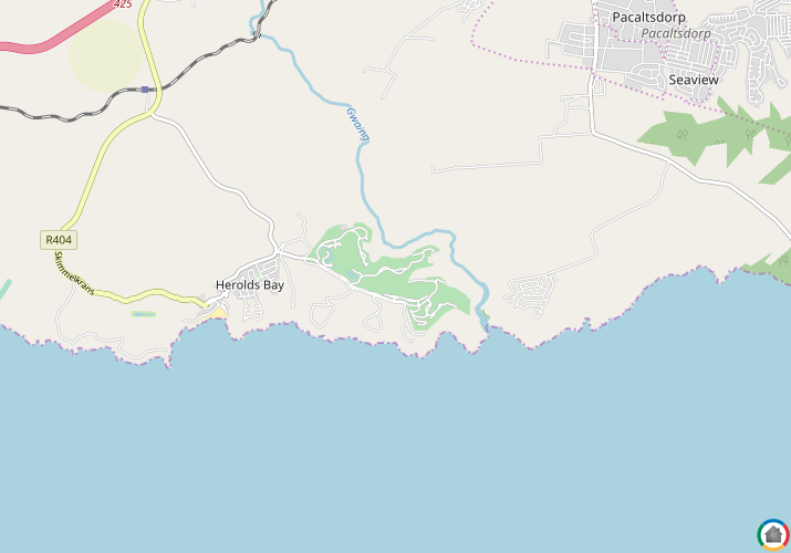 Map location of OUBAAI GOLF ESTATE